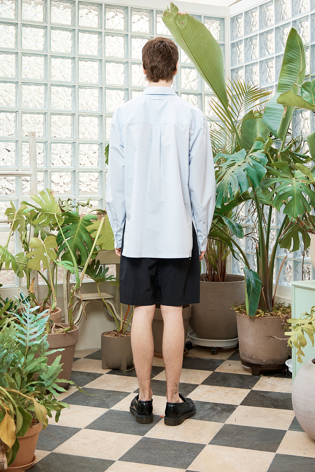 Matin Kim - Pocket Foldover Shirt (Light Blue) product image 9 | TRAB K-Fashion Australia