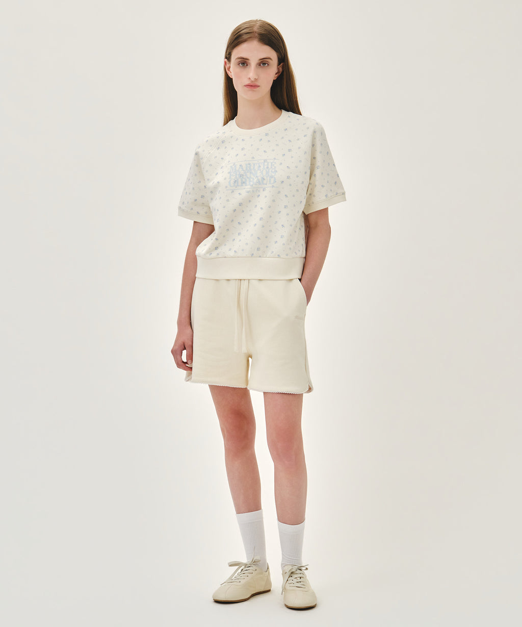 Marithe & Francois Girbaud - Vintage Classic Logo Half Sweatshirt (Flower) product image 5 | TRAB K-Fashion Australia