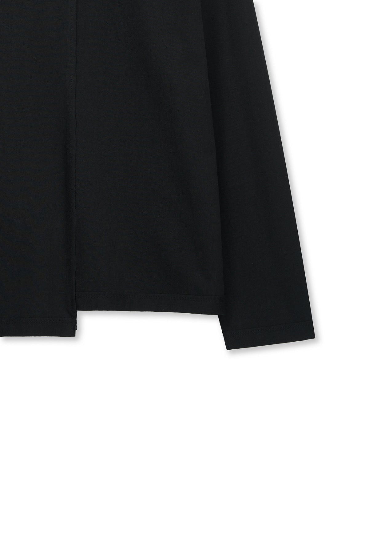 Matin Kim - Asymmetric Logo Top (Black) product image 4 | TRAB K-Fashion Australia
