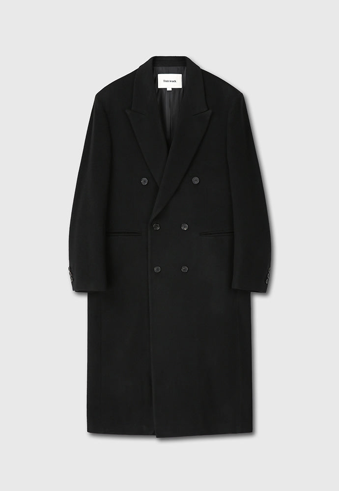 Tonywack - Wool And Cashmere Extra-Long Coat (Black) product image 9 | TRAB K-Fashion Australia