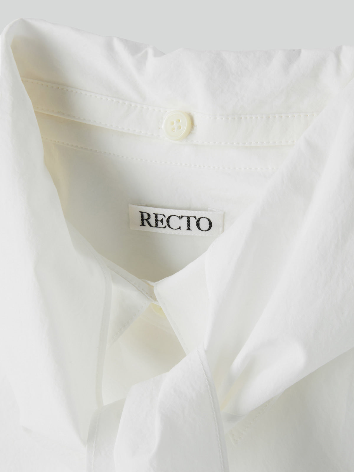 Recto - Detachable Scarf Cotton Shirt (Off White) product image 7 | TRAB K-Fashion Australia