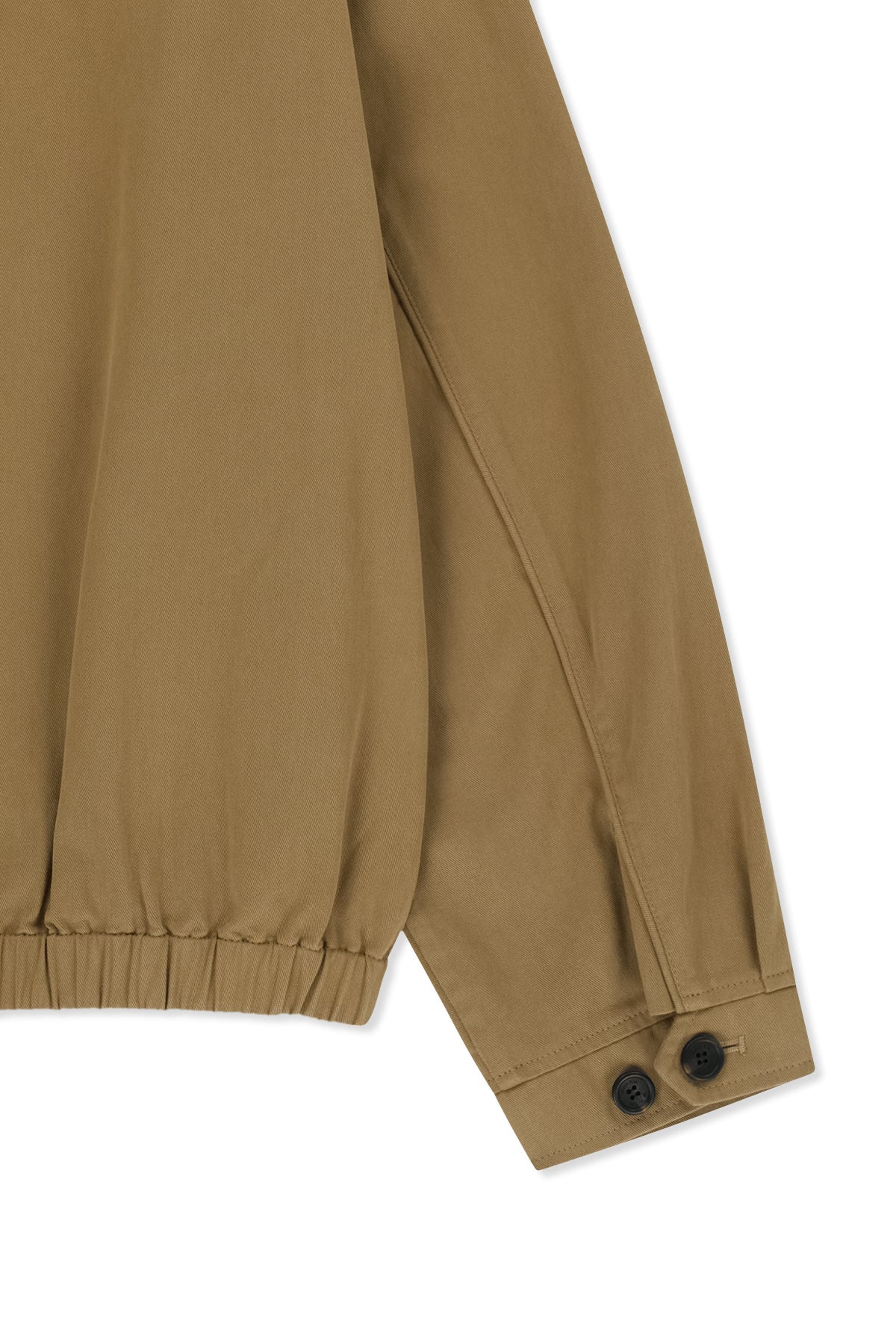 Matin Kim - Corduroy Contrast Trim Blouson Jumper (Beige) product image 4 | TRAB K-Fashion Australia