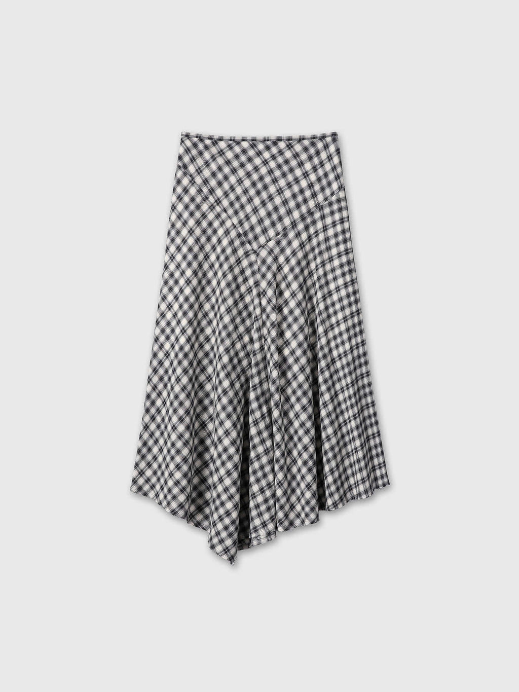 Tonywack - Cotton Check Patchwork Skirt (Black Check) product image 12 | TRAB K-Fashion Australia