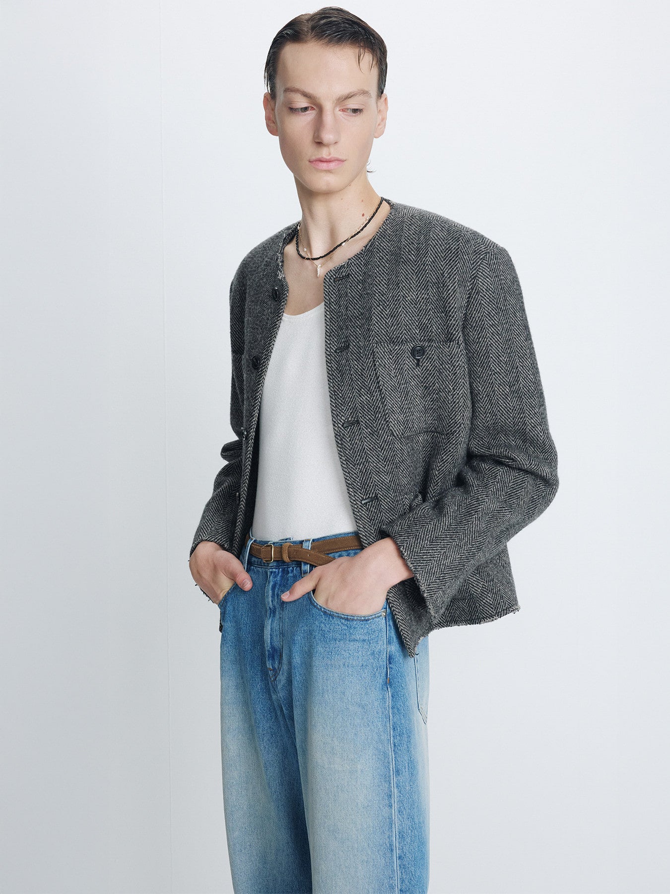 Tonywack - Loose Tapered Denim Jeans (Vintage Washed Blue) product image 8 | TRAB K-Fashion Australia