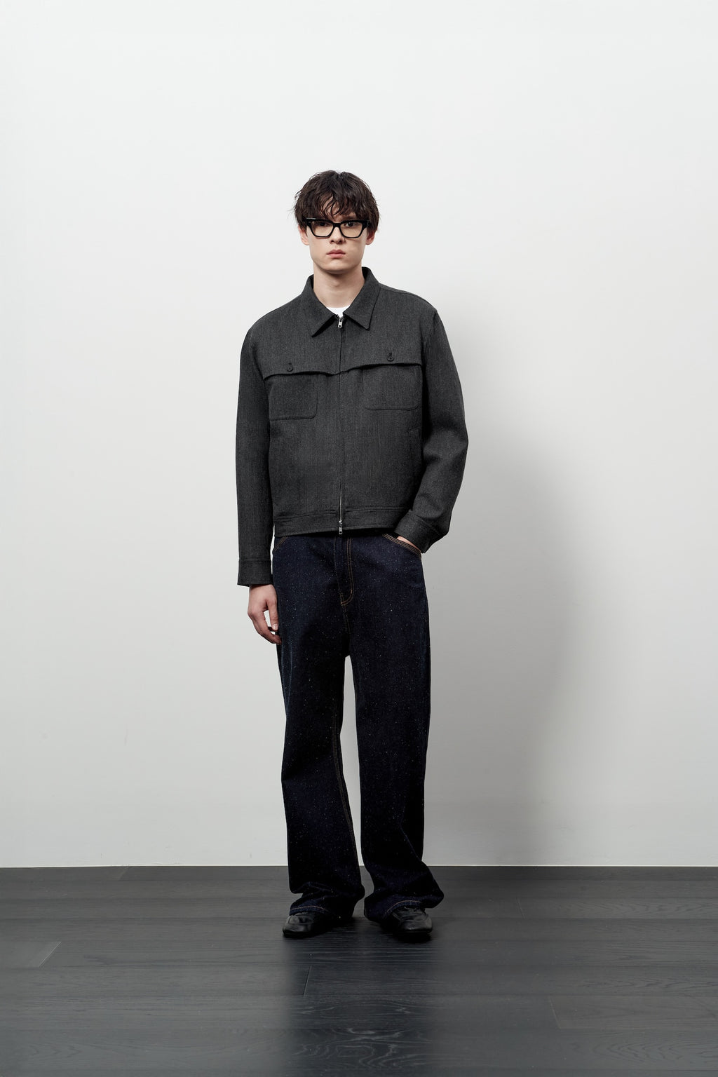 Stu - Cover Pocket Crop Jacket (Grey) product image 6 | TRAB K-Fashion Australia