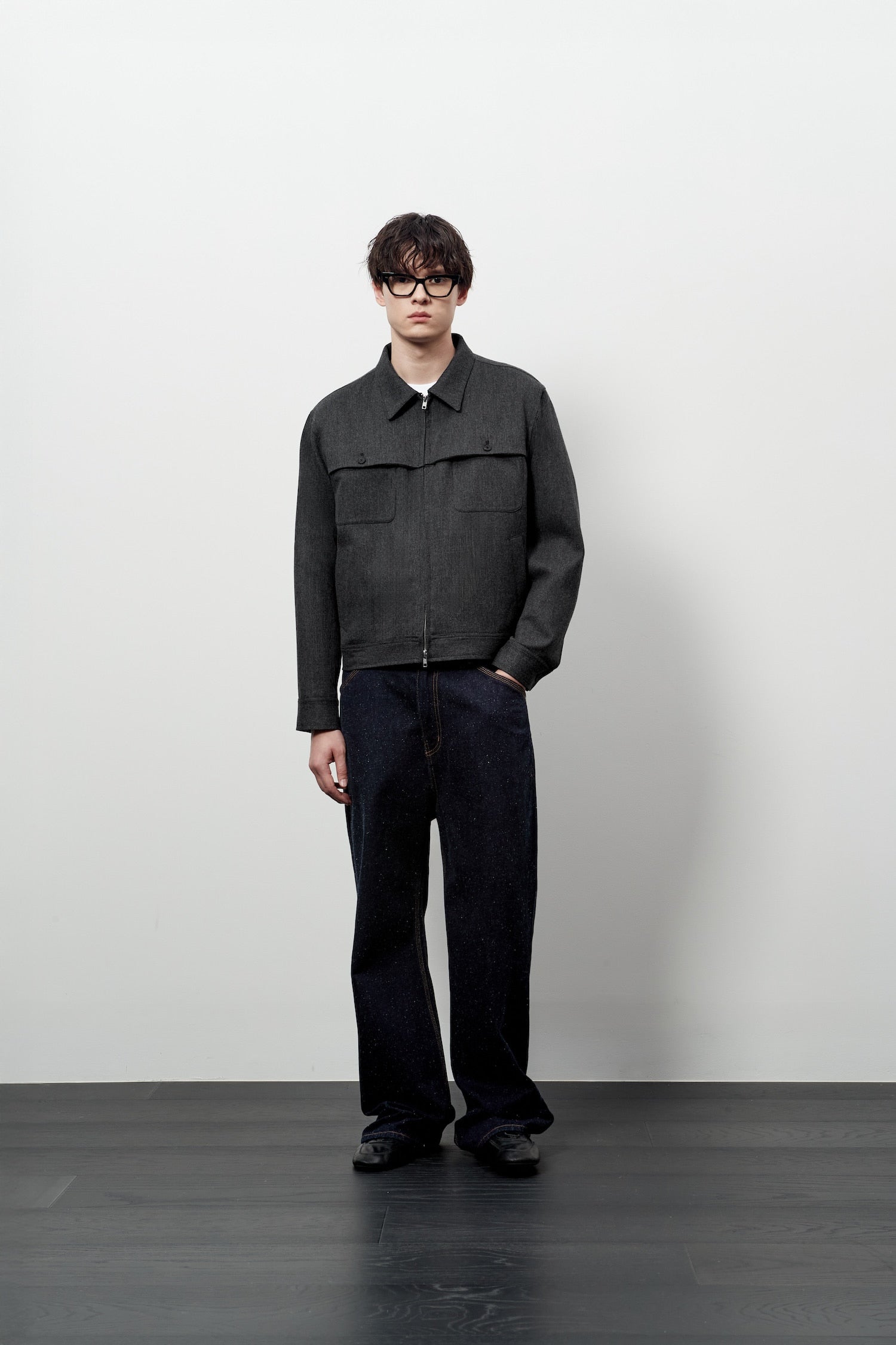 Stu - Cover Pocket Crop Jacket (Grey) product image 6 | TRAB K-Fashion Australia