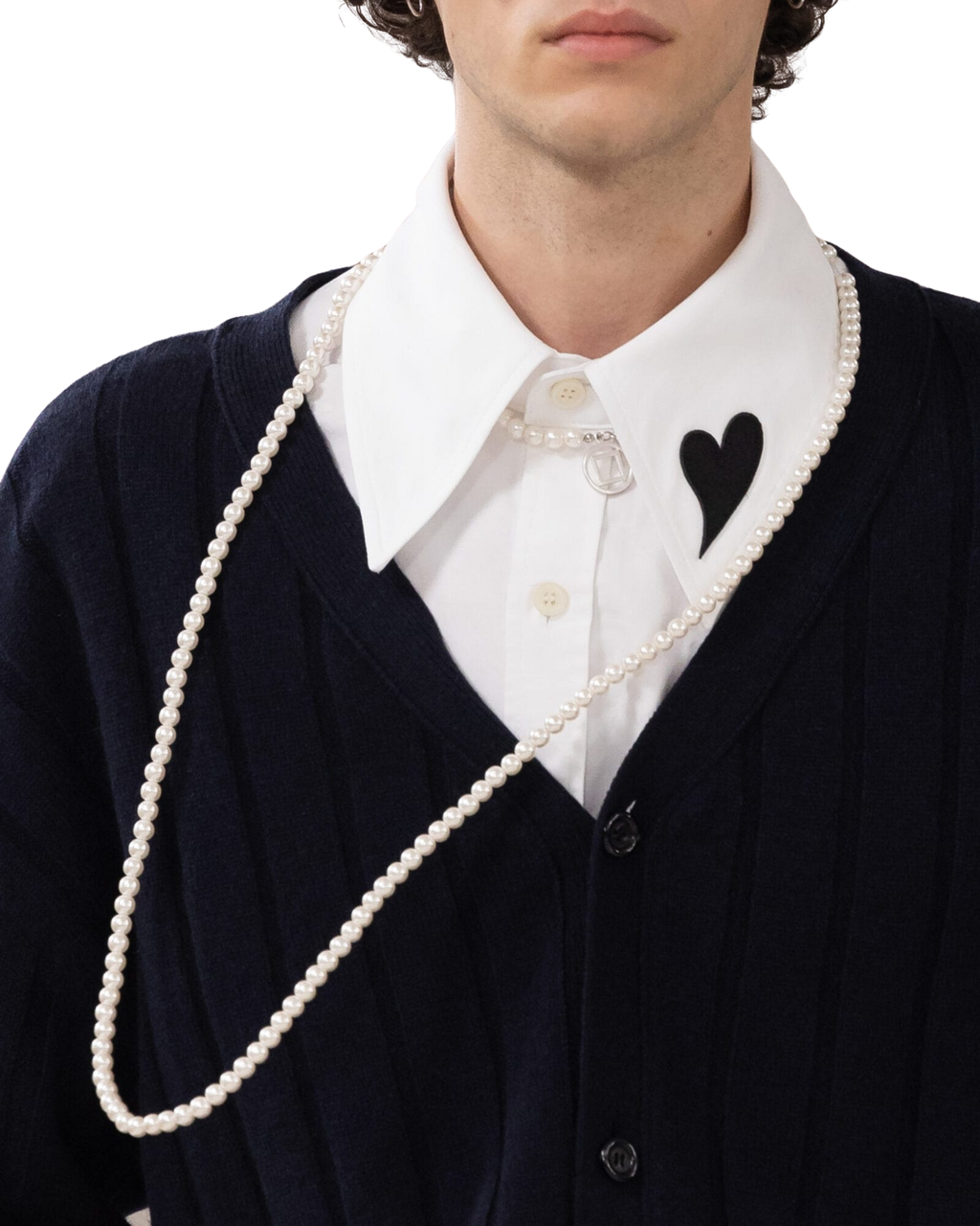 Kimhe Kim - V-Neck Cardigan (Black) product image 4 | TRAB K-Fashion Australia