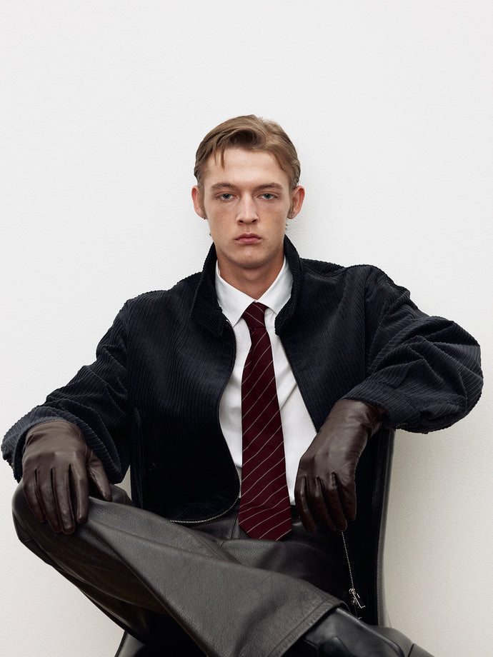 Tonywack - Italian Corduroy Harrington Jacket (Navy) product image 10 | TRAB K-Fashion Australia