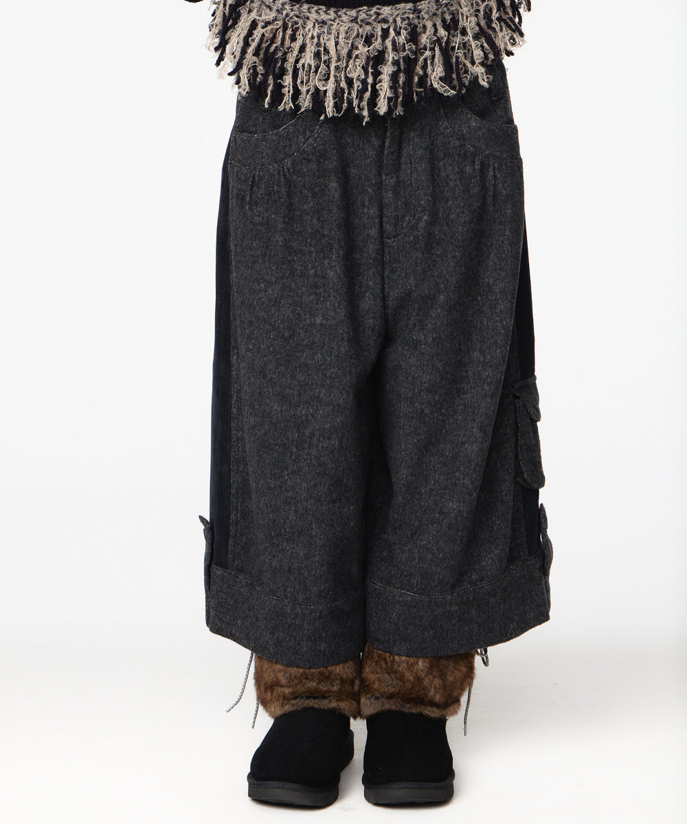 Coyseio - Side Panel Wide Pants (Dark Grey) product image 6 | TRAB K-Fashion Australia