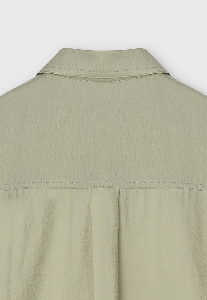 Tonywack - Silk Tencel Brushed Shirt (Pale Green) product image 10 | TRAB K-Fashion Australia