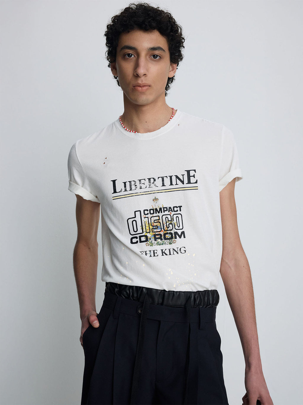 Tonywack - Distressed Libertine T-Shirt (White) product image 6 | TRAB K-Fashion Australia
