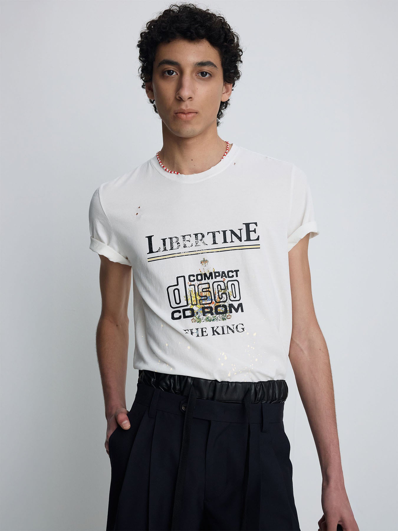 Tonywack - Distressed Libertine T-Shirt (White) product image 6 | TRAB K-Fashion Australia