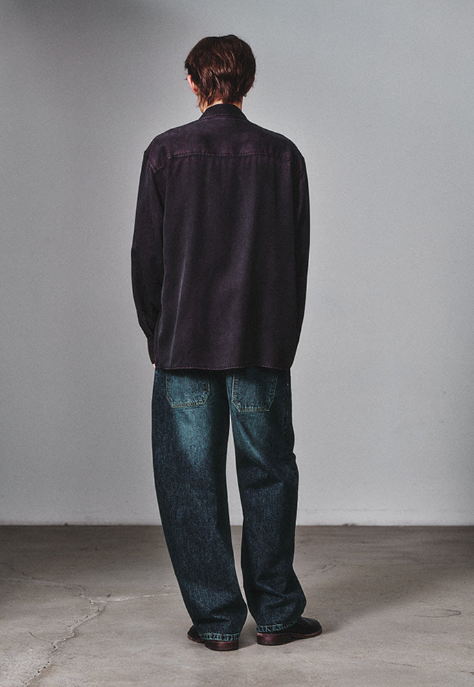 Art if acts - Tencel Two Pocket Shirt (Vintage Navy) product image 3 | TRAB K-Fashion Australia