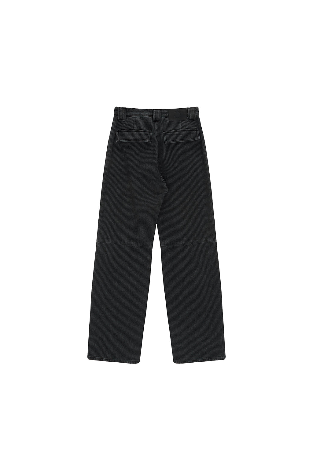 Matin Kim - Knee Point Stripe Denim Pants (Grey) product image 2 | TRAB K-Fashion Australia