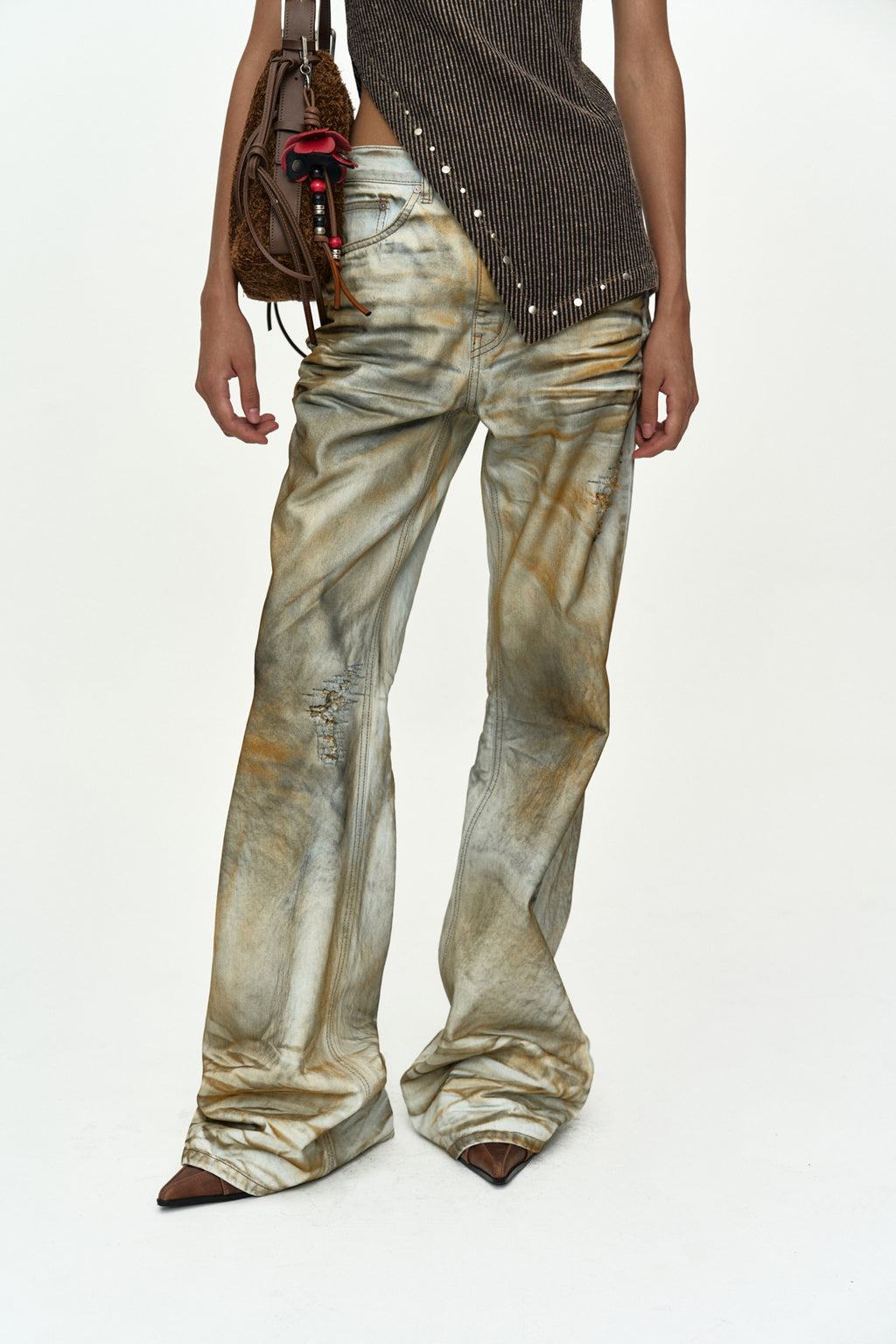 Andersson Bell - Spray Bootscut Jeans (Sky Blue) product image 4 | TRAB K-Fashion Australia