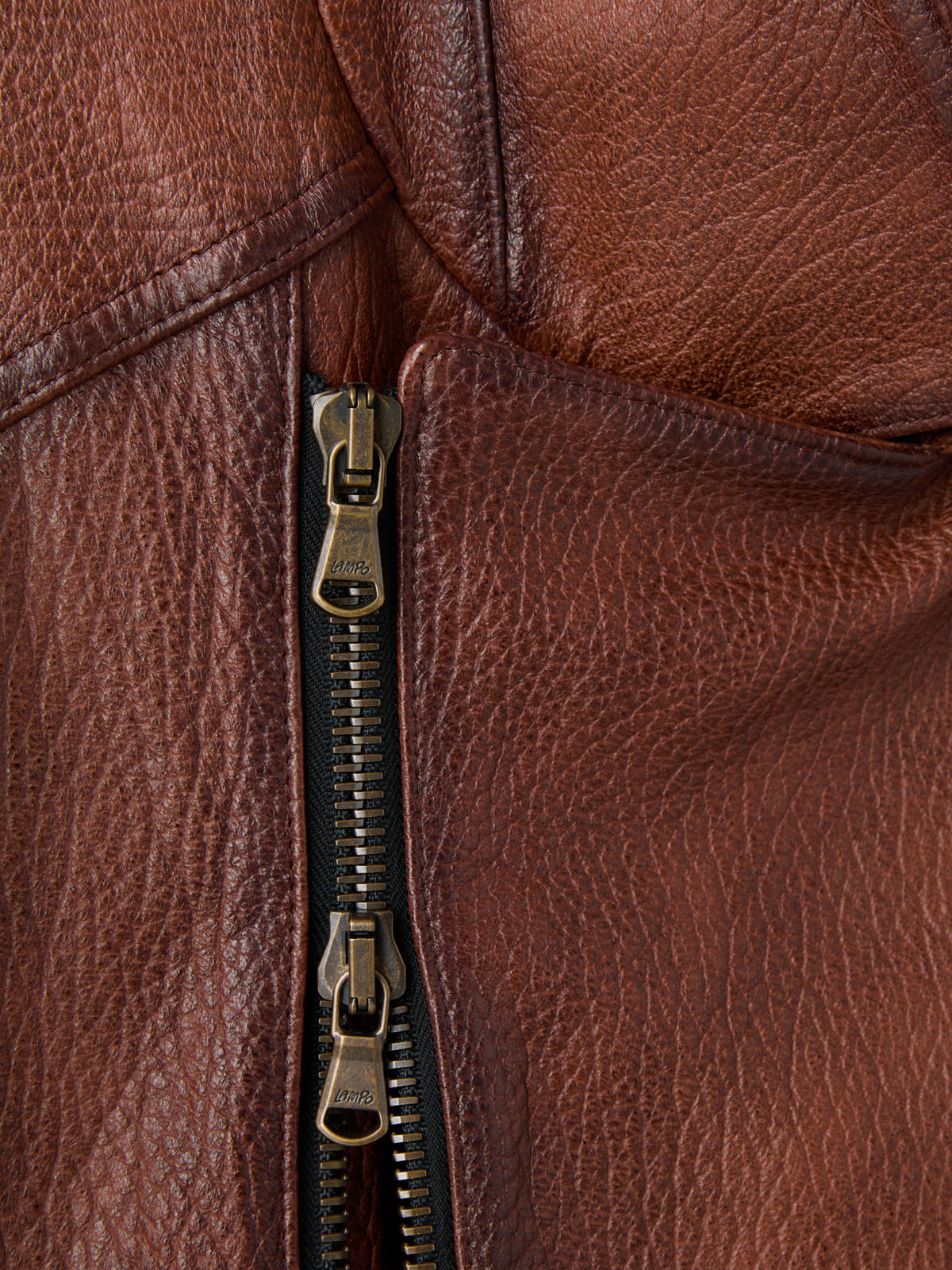 Recto - Vintage Effect Biker Jacket (Cognac) product image 8 | TRAB K-Fashion Australia