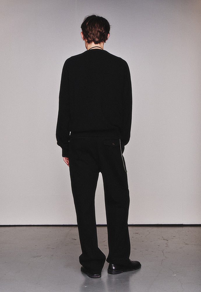Art if acts - Wholegarment Round Neck Cardigan (Black) product image 3 | TRAB K-Fashion Australia