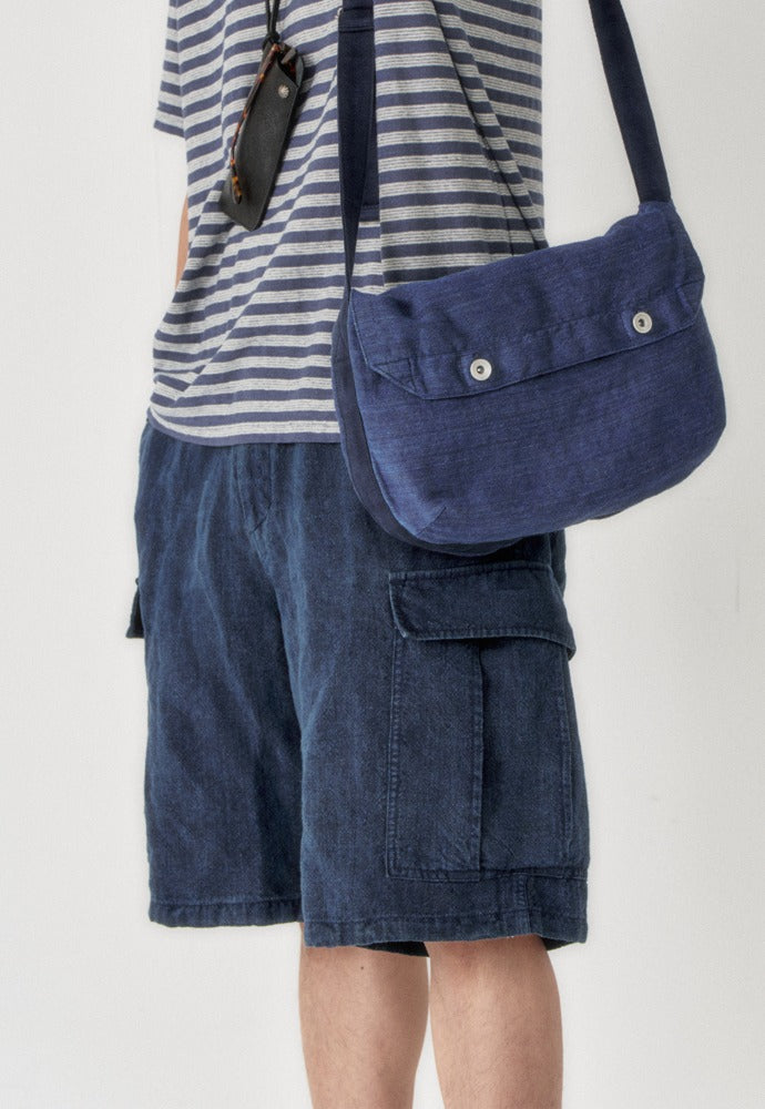 Art if acts - Linen M-51 Shorts (Indigo) product image 1 | TRAB K-Fashion Australia
