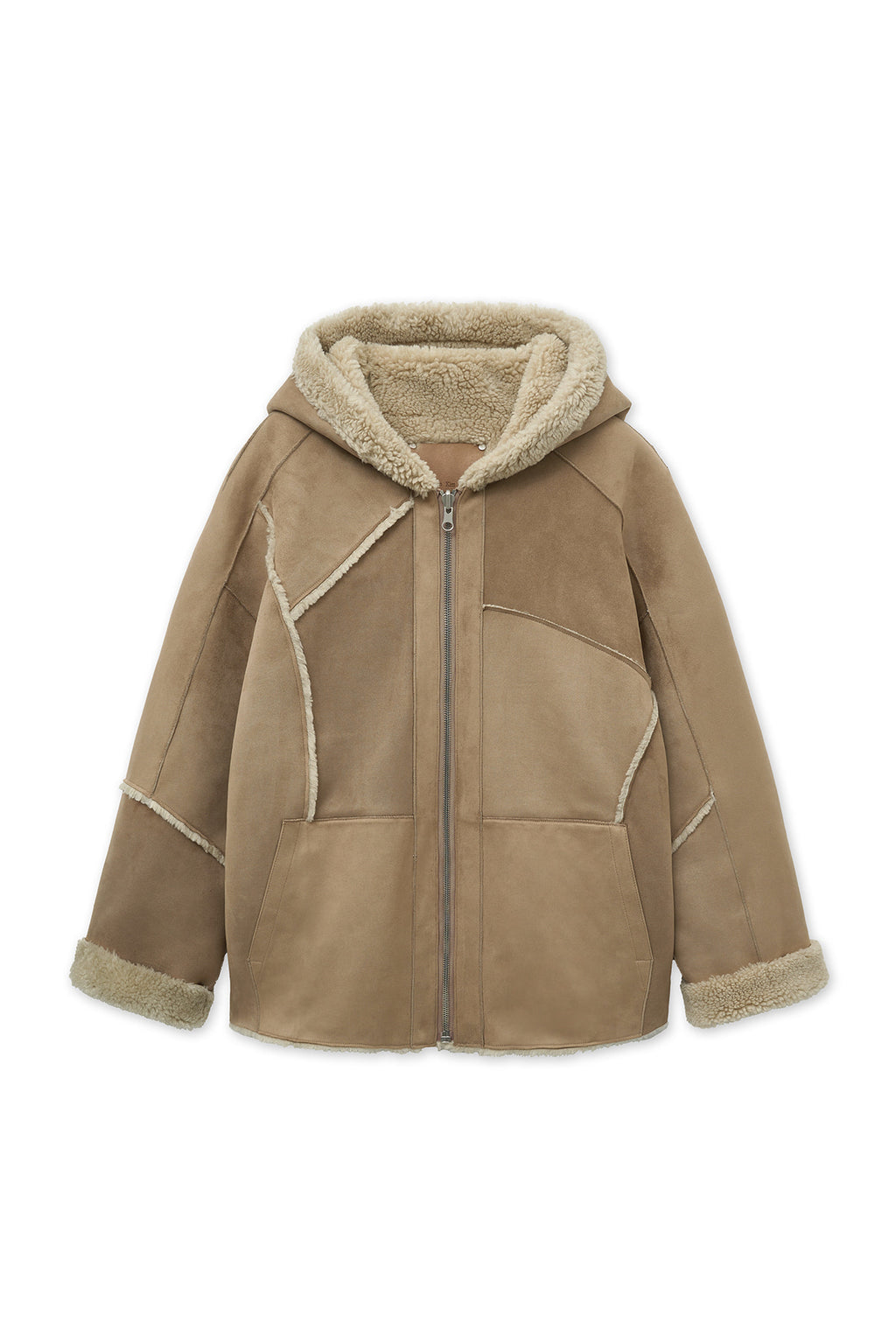 Matin Kim - Reversible Hoody Mustang (Beige) product image 1 | TRAB K-Fashion Australia