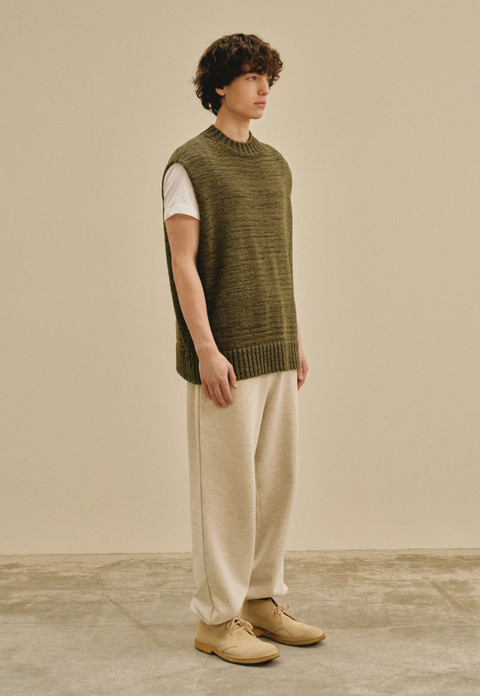 Art if acts - Tape Knit Vest (Khaki) product image 3 | TRAB K-Fashion Australia