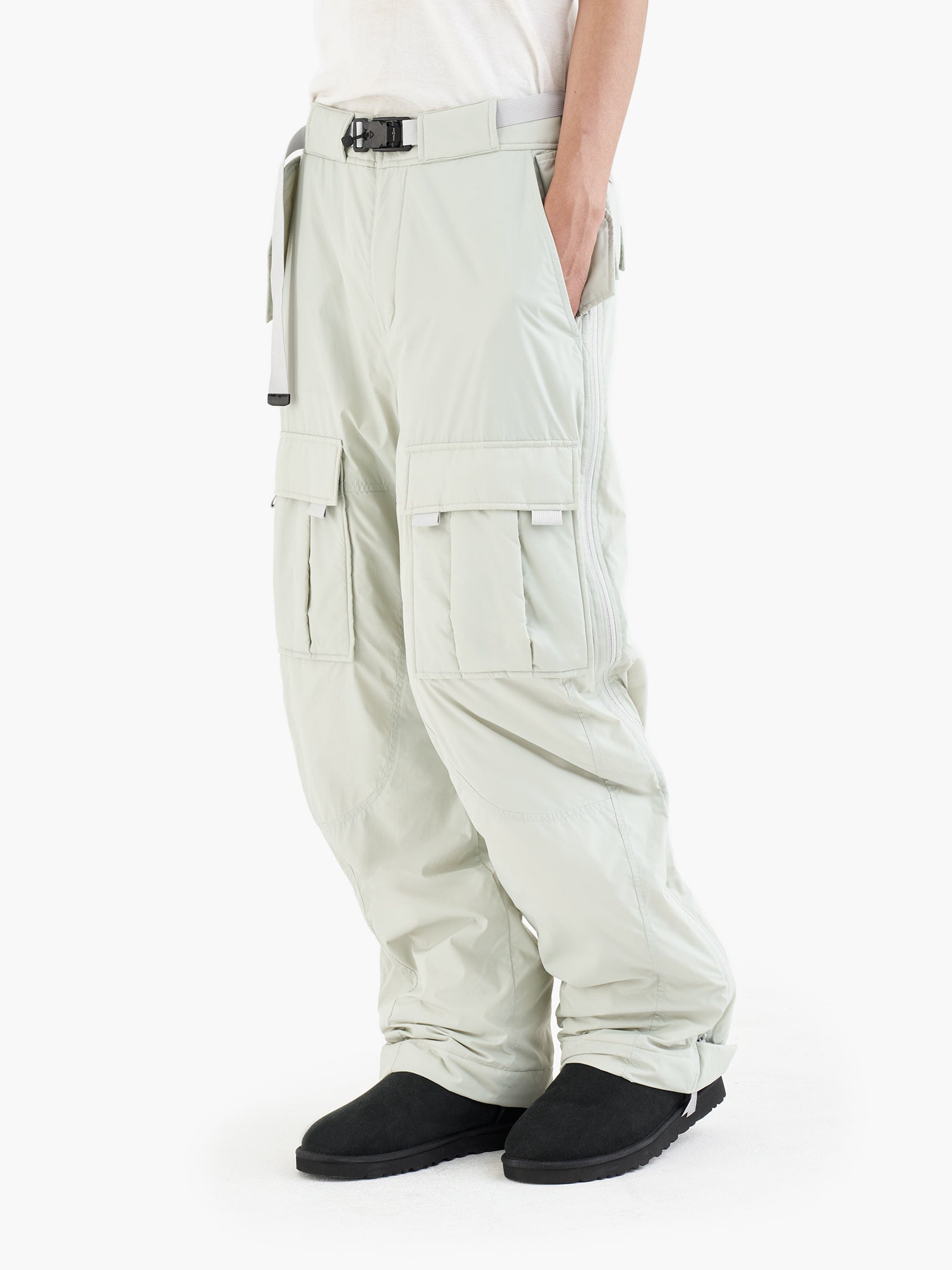 Jiyong Kim - Multi Pocket Insulate Trousers (Sage Green) product image 5 | TRAB K-Fashion Australia