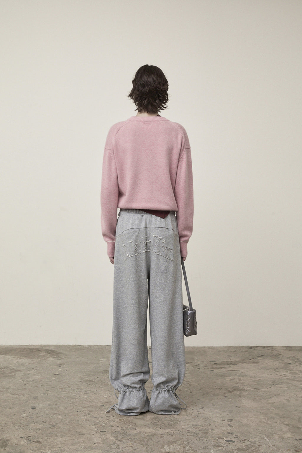 Matin Kim - Color Trim Line Logo Pullover (Pink) product image 11 | TRAB K-Fashion Australia