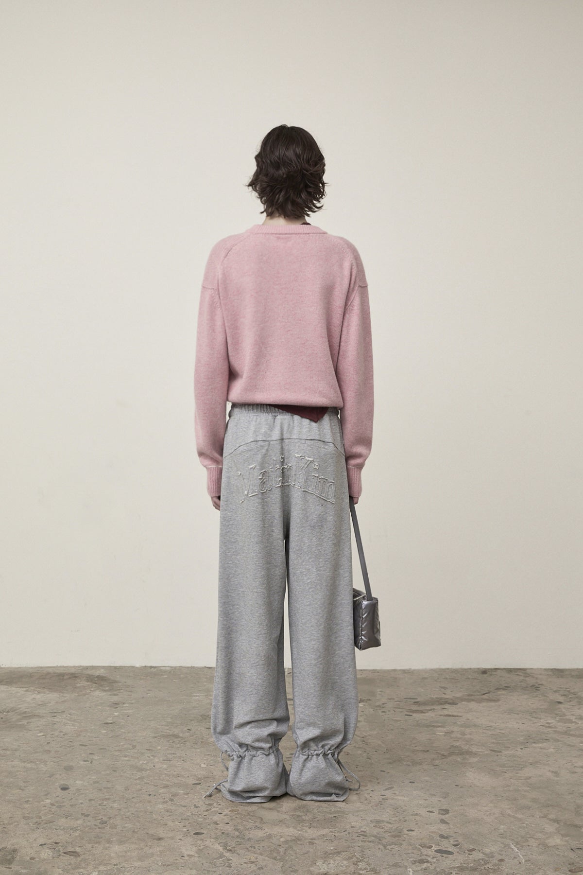 Matin Kim - Color Trim Line Logo Pullover (Pink) product image 11 | TRAB K-Fashion Australia