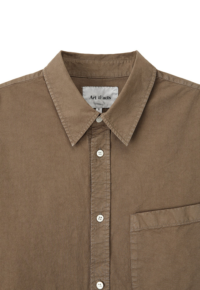 Art if acts - Padre Garment-dyed Shirt (Brown) product image 9 | TRAB K-Fashion Australia