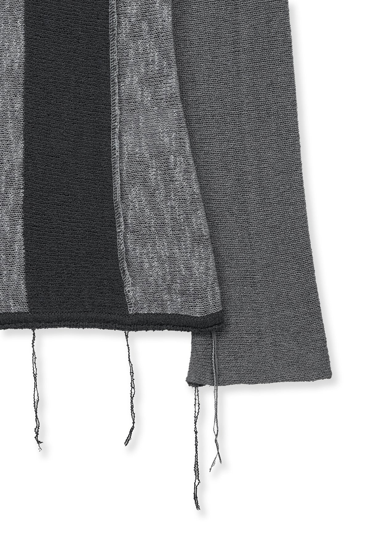 Matin Kim - Color Block Slim Knit Cardigan (Charcoal) product image 4 | TRAB K-Fashion Australia