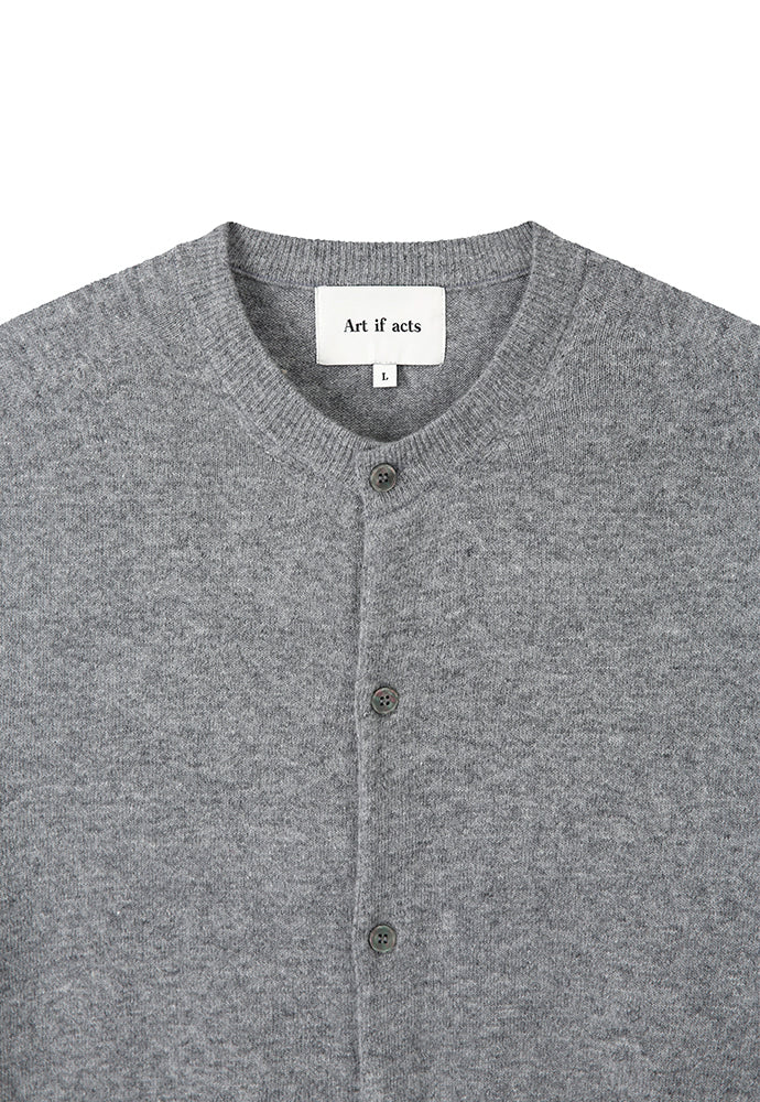 Art if acts - Wholegarment Round Neck Cardigan (Ash) product image 7 | TRAB K-Fashion Australia
