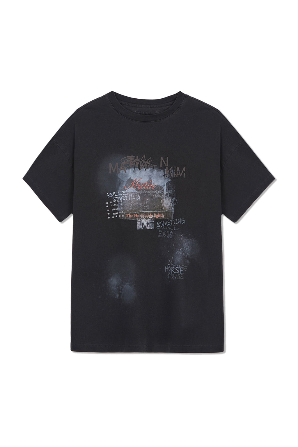 Matin Kim - Matin Lny 26 Pigment Logo Top (Charcoal) product image 1 | TRAB K-Fashion Australia
