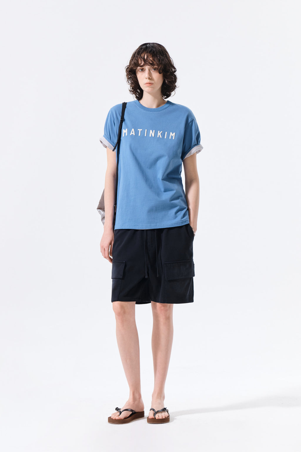 Matin Kim - Applique Felt Logo Top (Blue) product image 8 | TRAB K-Fashion Australia