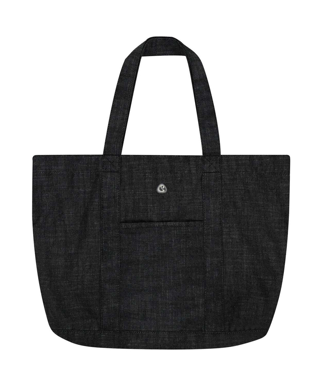 Coyseio - Reversible Check Denim Bag (Black) product image 1 | TRAB K-Fashion Australia