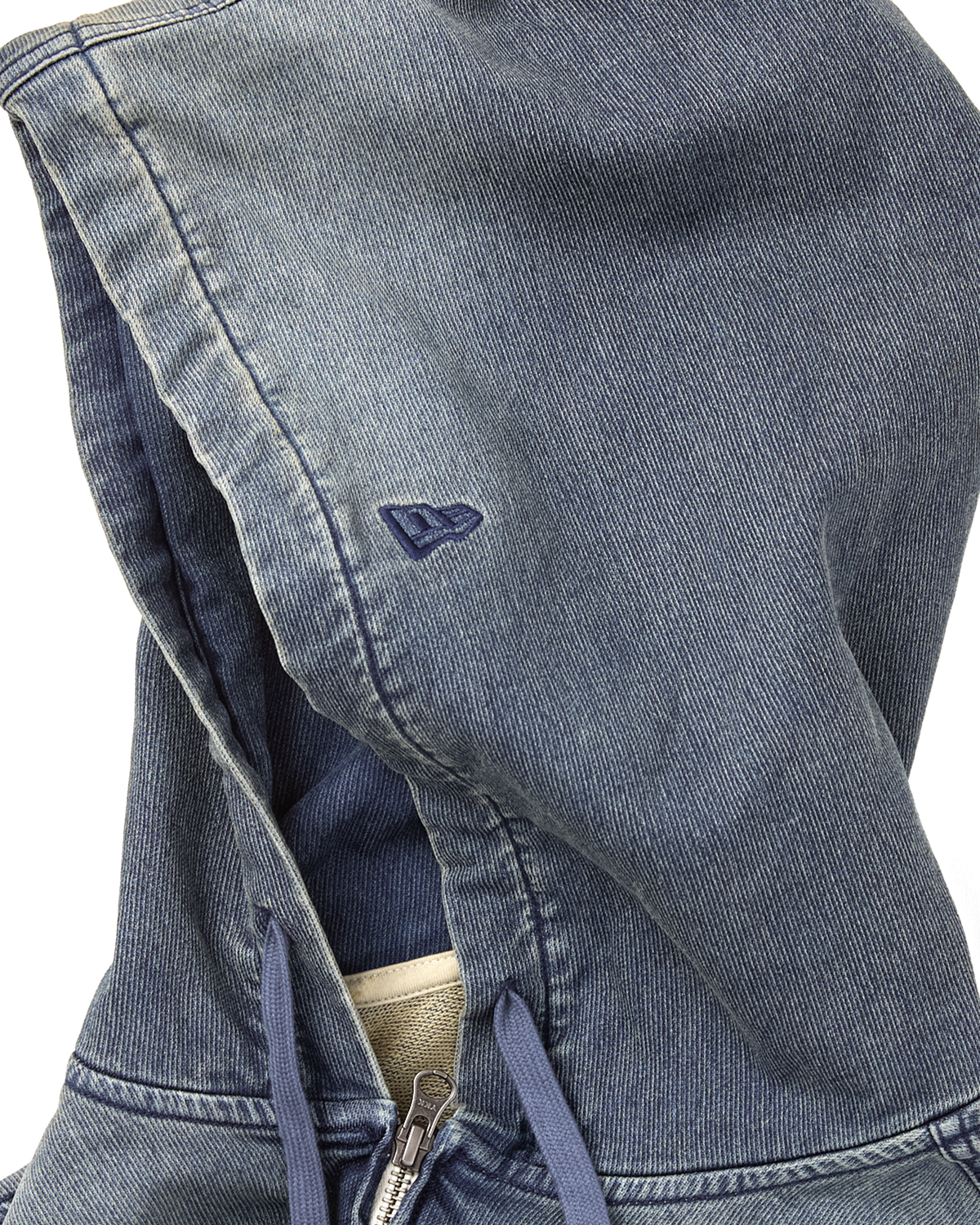 yeseyesee - YESEYESEE X NEWERA Washed Zip Up Hoodie (Indigo) product image 7 | TRAB K-Fashion Australia