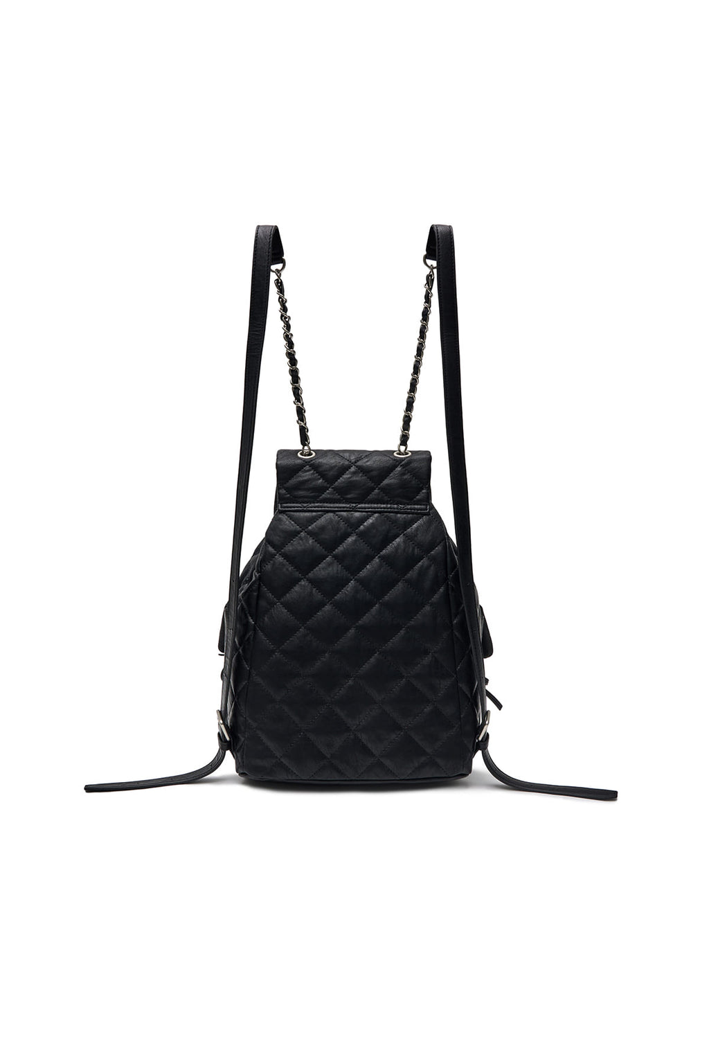 Matin Kim - Double Pocket Quilting Backpack (Black) product image 5 | TRAB K-Fashion Australia