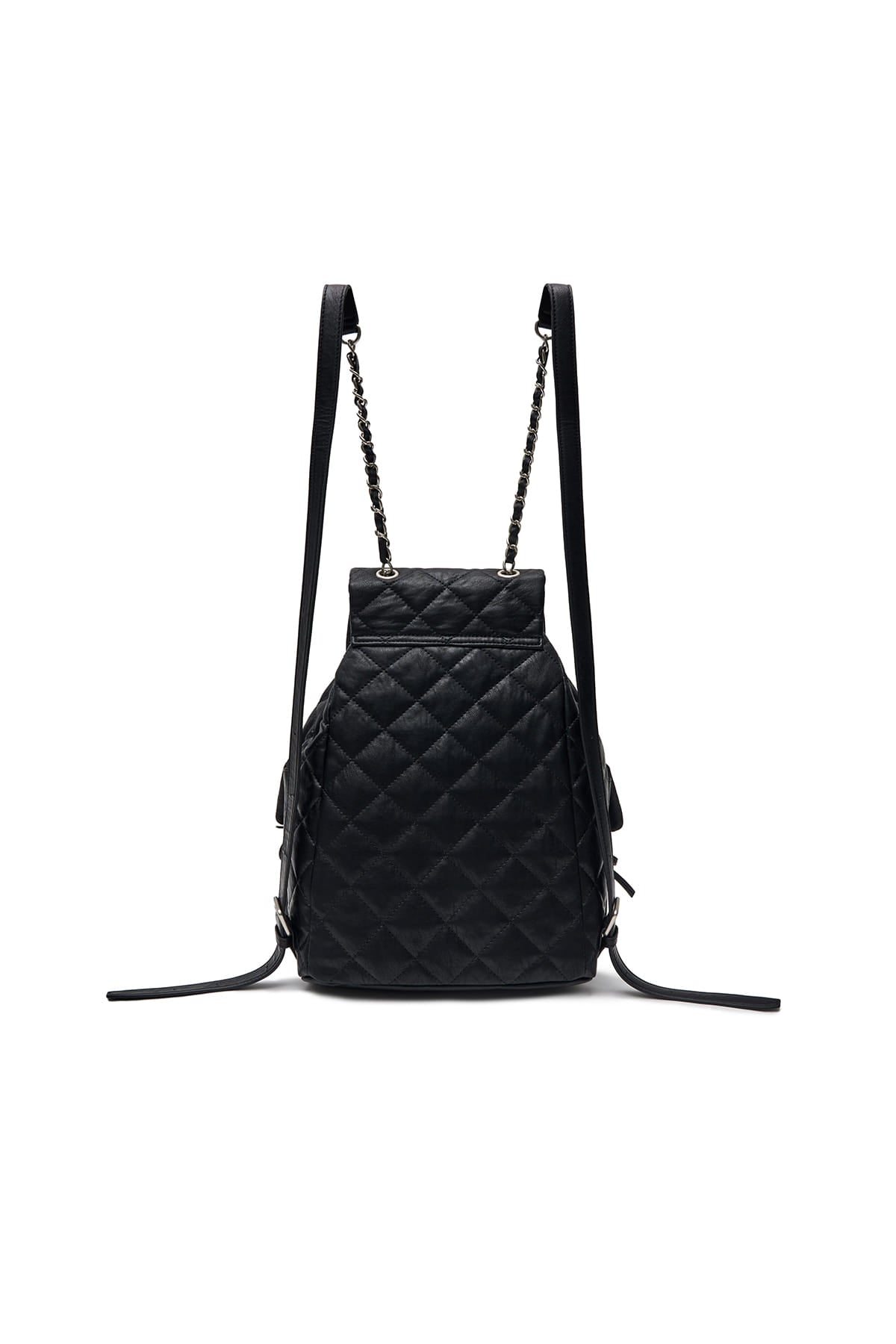 Matin Kim - Double Pocket Quilting Backpack (Black) product image 5 | TRAB K-Fashion Australia