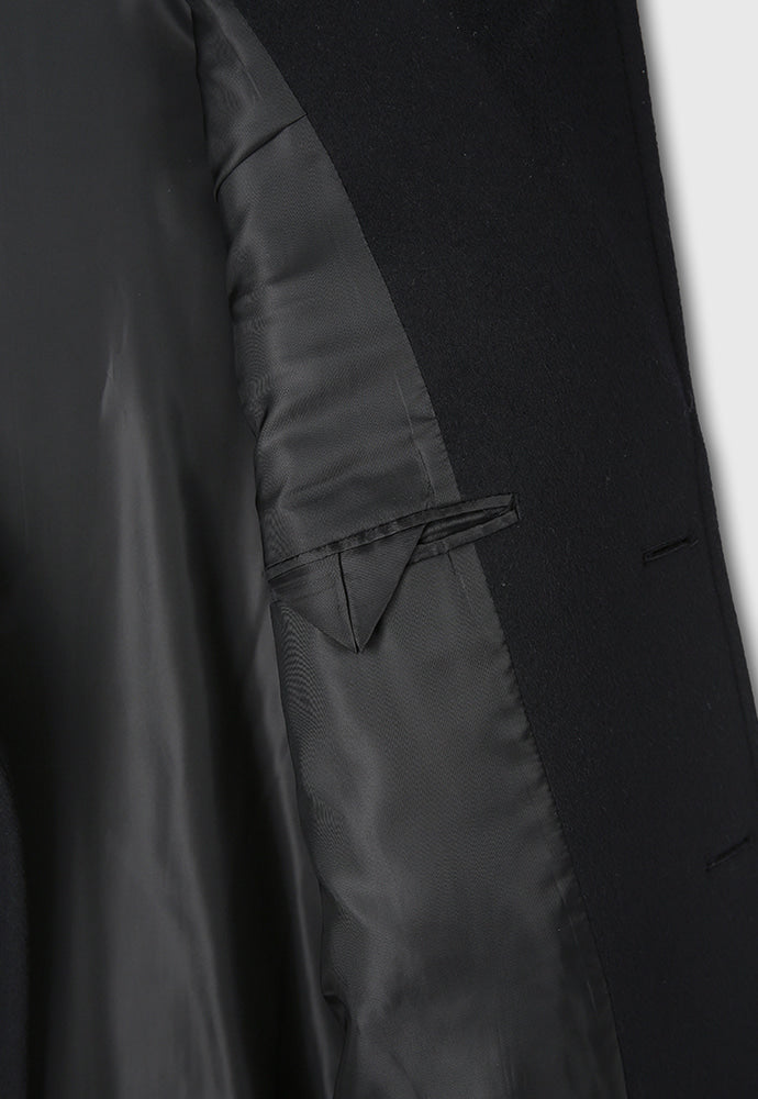 Tonywack - Cashmere Single-Breasted Tailored Wrap Coat (Dark Navy) product image 12 | TRAB K-Fashion Australia