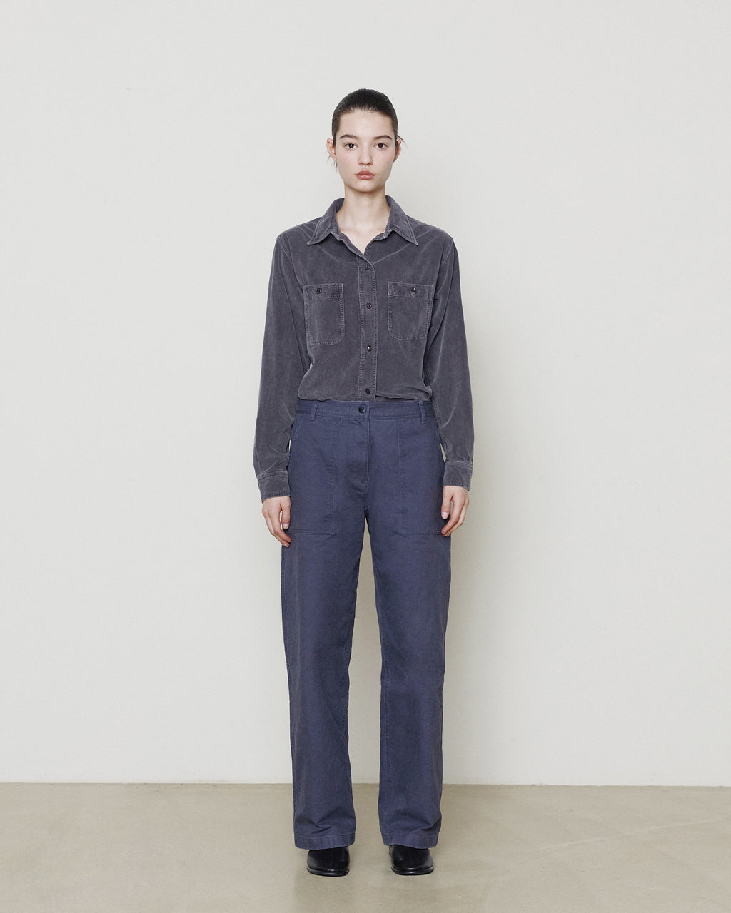Brownyard - Wide Fatigue Pants (Washed Navy) product image 1 | TRAB K-Fashion Australia