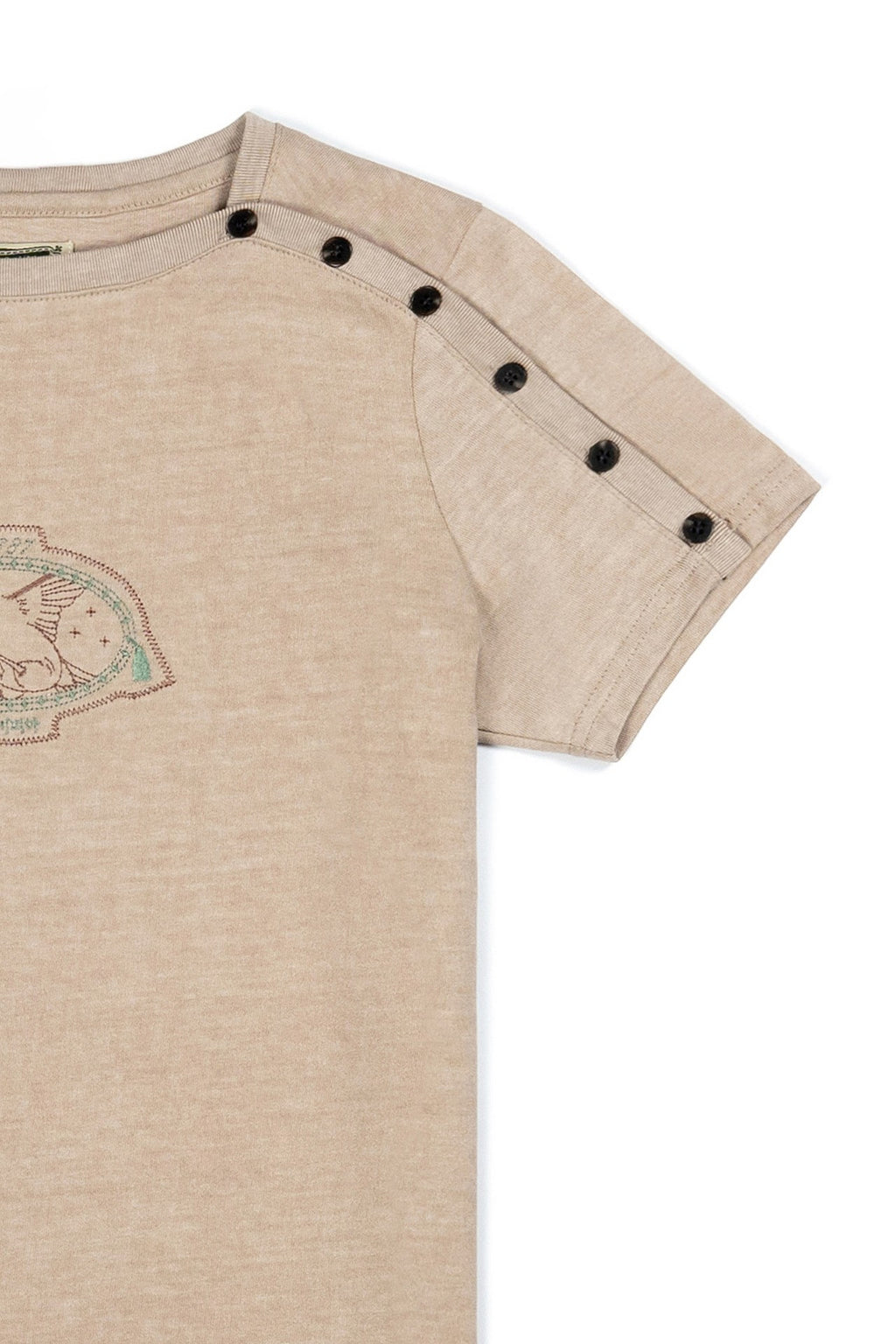 Ioedle - Birth Of Gravity Fastened Boat Neck T-Shirt Yellow (Brown) product image 5 | TRAB K-Fashion Australia
