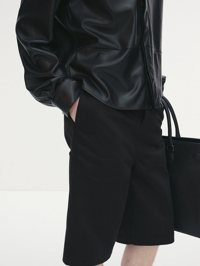Tonywack - C/P Baggy Chino Bermuda (Black) product image 4 | TRAB K-Fashion Australia