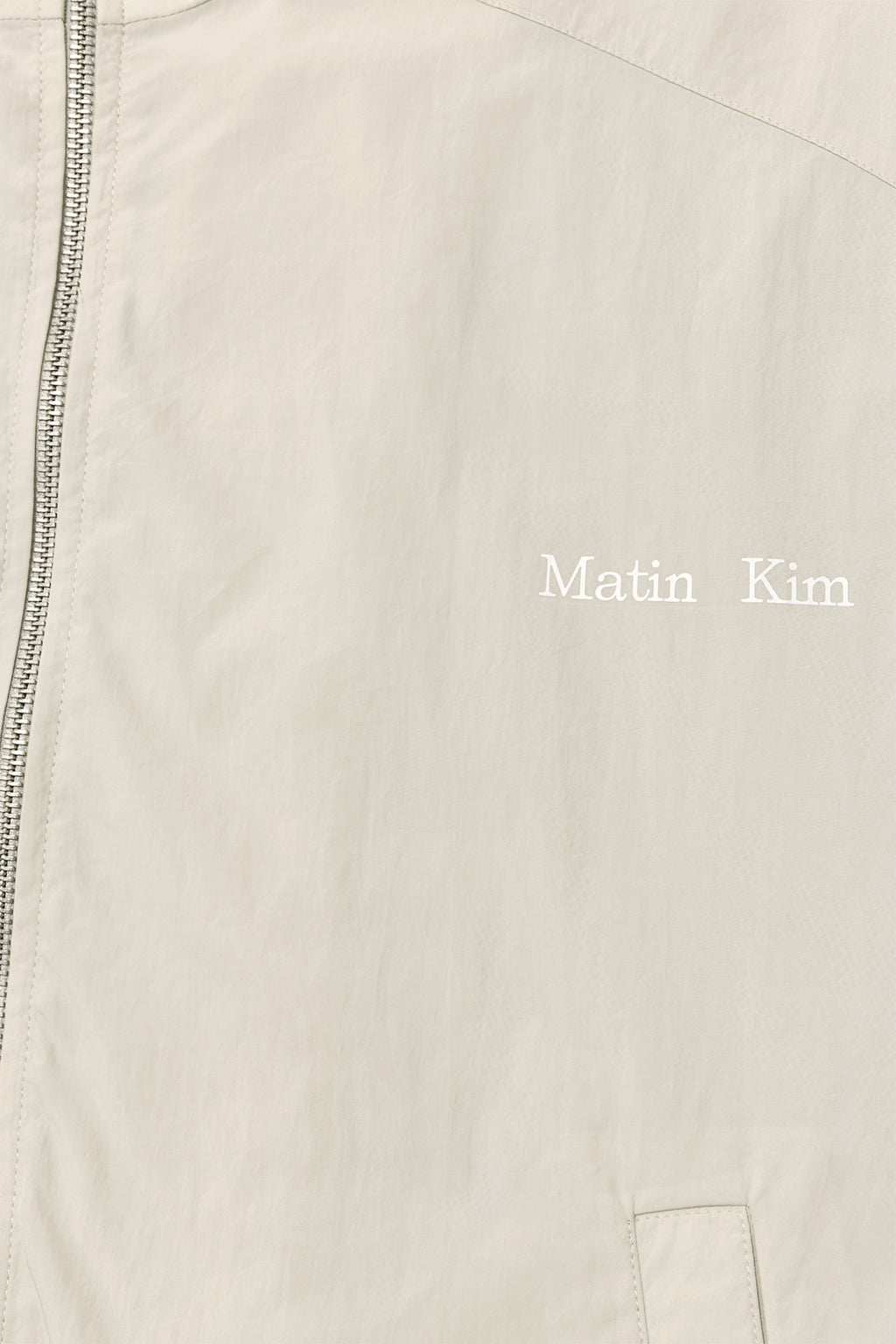 Matin Kim - Oversize Nylon Light Jumper (Light Beige) product image 4 | TRAB K-Fashion Australia