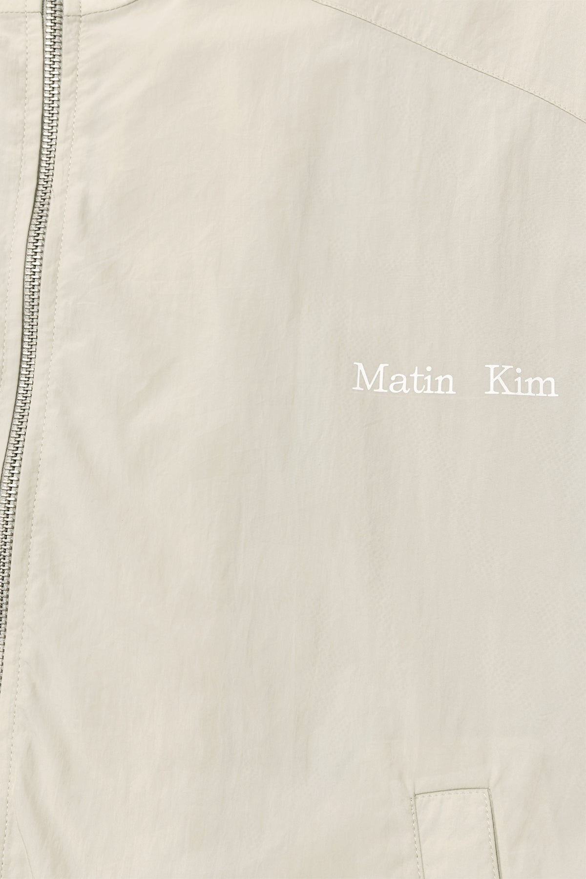 Matin Kim - Oversize Nylon Light Jumper (Light Beige) product image 4 | TRAB K-Fashion Australia