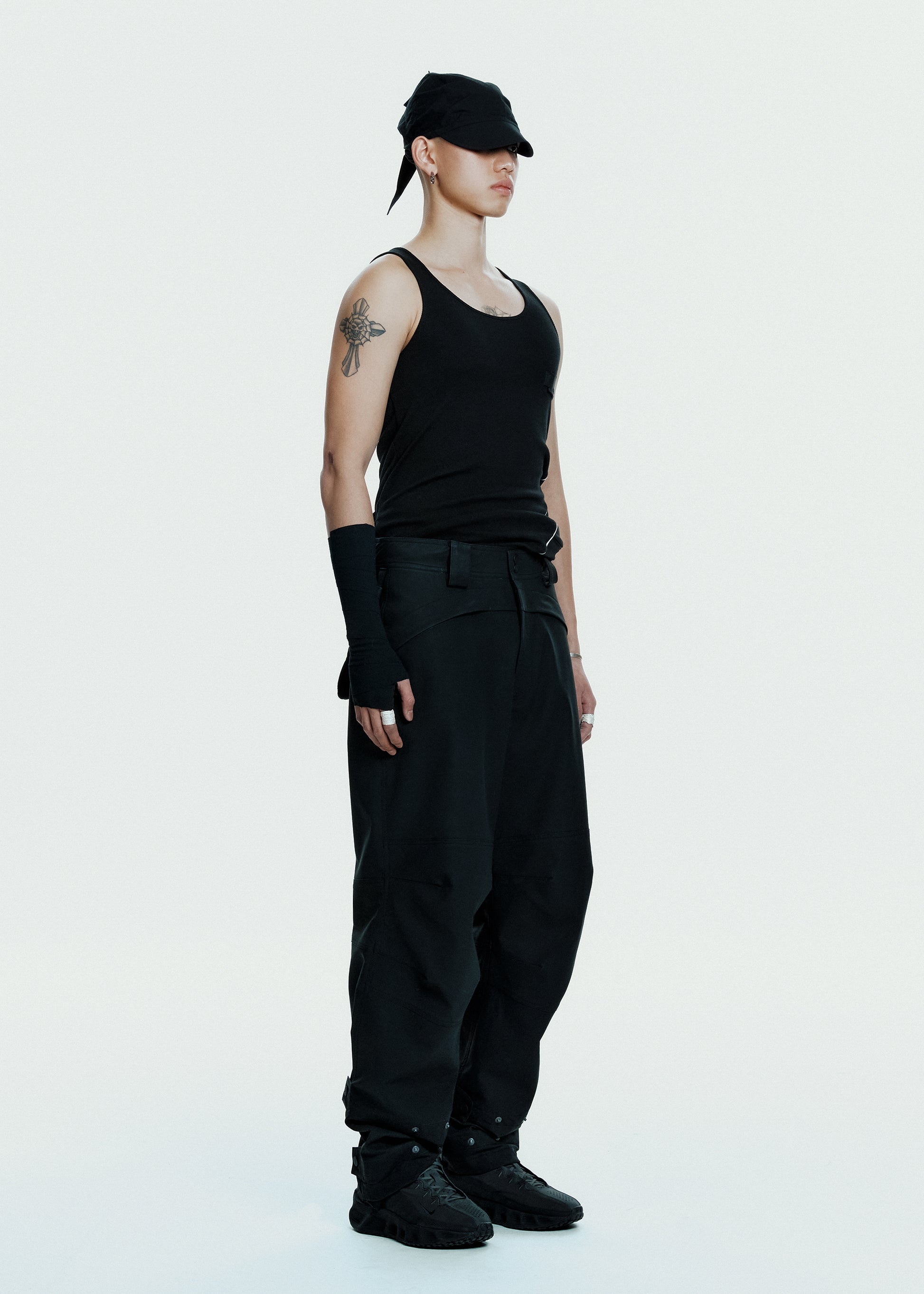 Hyein Seo - Biker Pants w/ Detachable Bag (Black) product image 5 | TRAB K-Fashion Australia