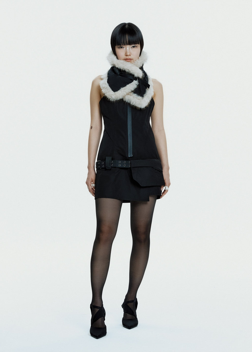 Hyein Seo - Convertible Dress w/ Detachable Mini Bag (Black) product image 5 | TRAB K-Fashion Australia