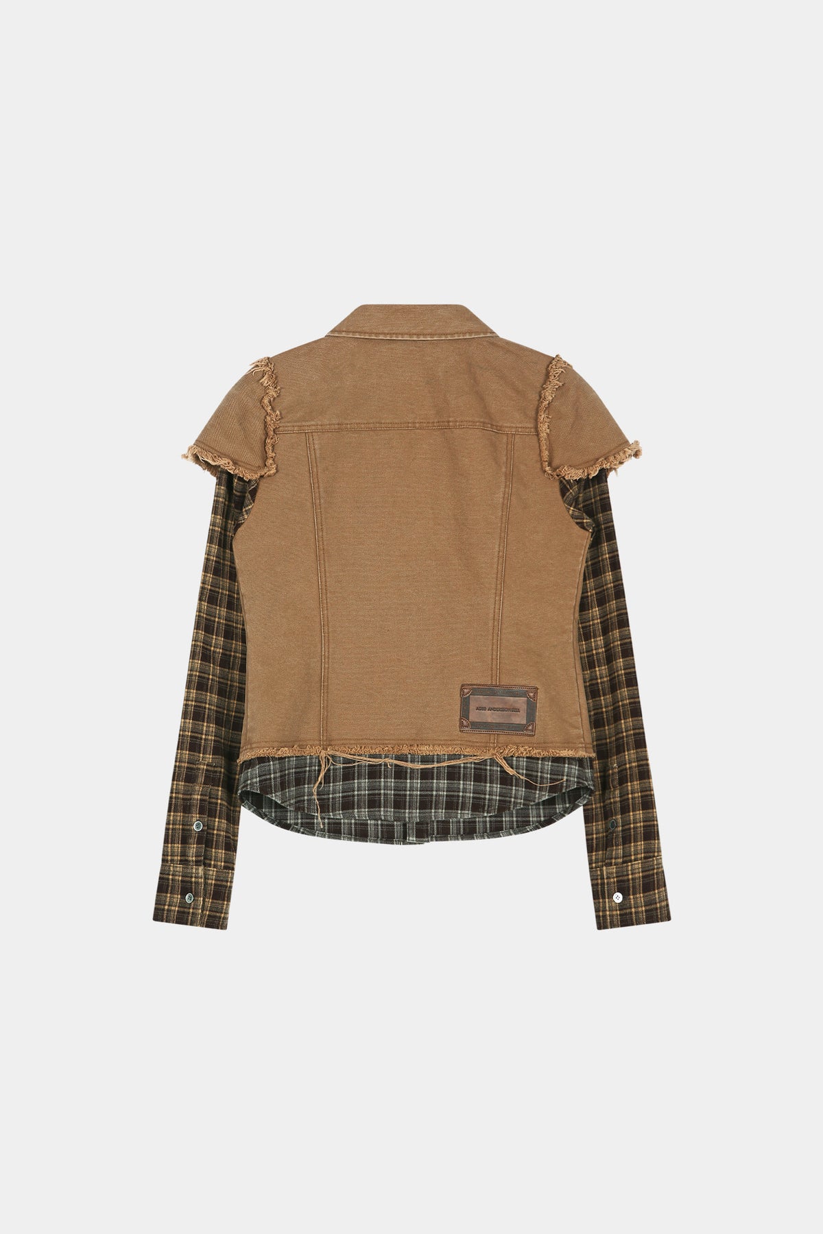 Andersson Bell - Layered Studded Vest Shirt (Brown) product image 10 | TRAB K-Fashion Australia