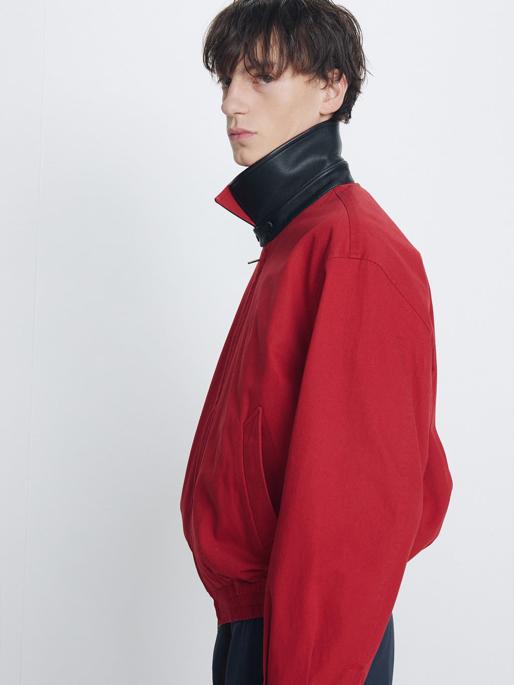 Tonywack - Garment Washed Cotton Blouson (Red) product image 6 | TRAB K-Fashion Australia