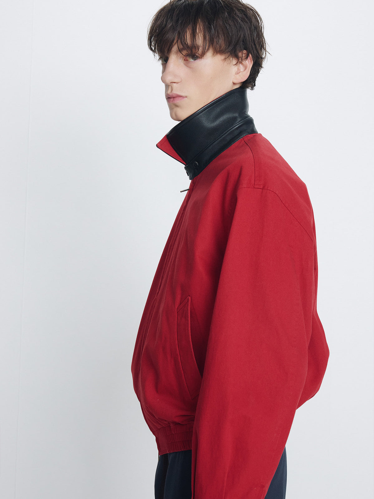 Tonywack - Garment Washed Cotton Blouson (Red) product image 6 | TRAB K-Fashion Australia