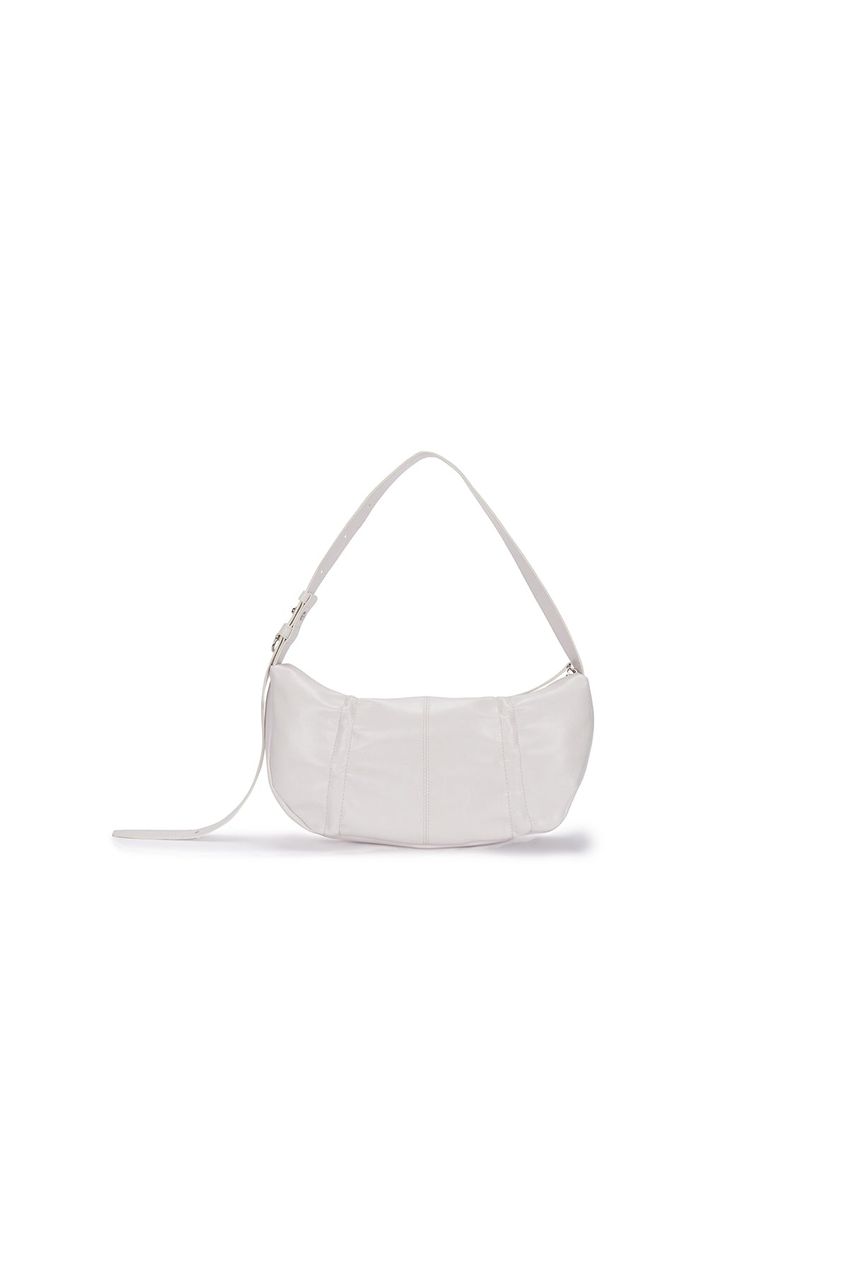 Matin Kim - Half Shirring Ribbon Round Bag (Ivory) product image 3 | TRAB K-Fashion Australia