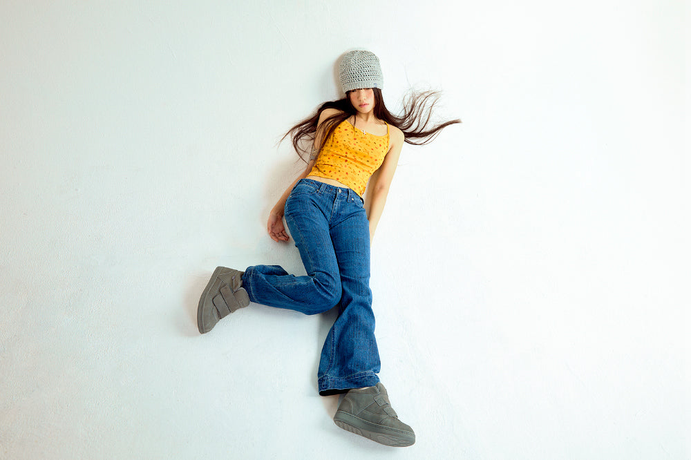 Coyseio - Vintage Bootcut Denim Pants (Blue) product image 3 | TRAB K-Fashion Australia