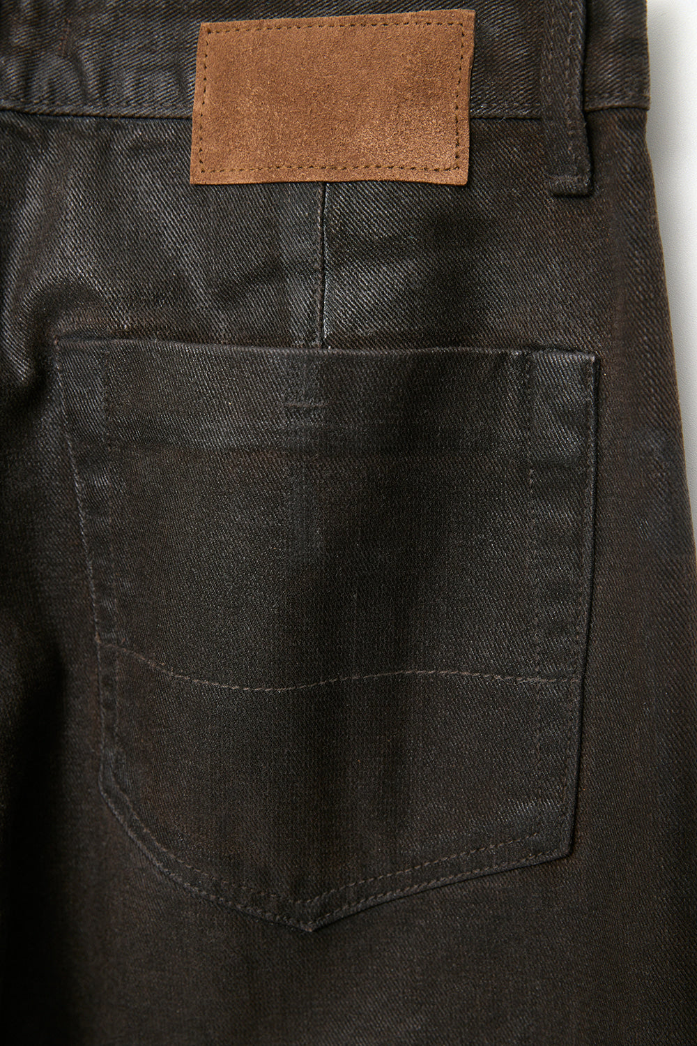 Hatchingroom - Waxed Jeans (Dark Brown) product image 3 | TRAB K-Fashion Australia
